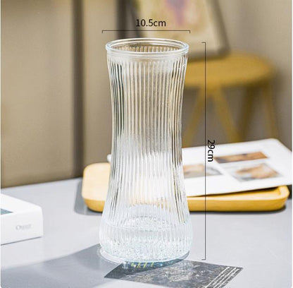 Textured Glass Water Pitcher