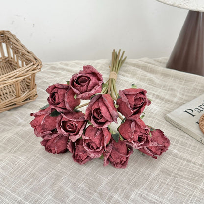 Realistic Fabric Rose Bouquet