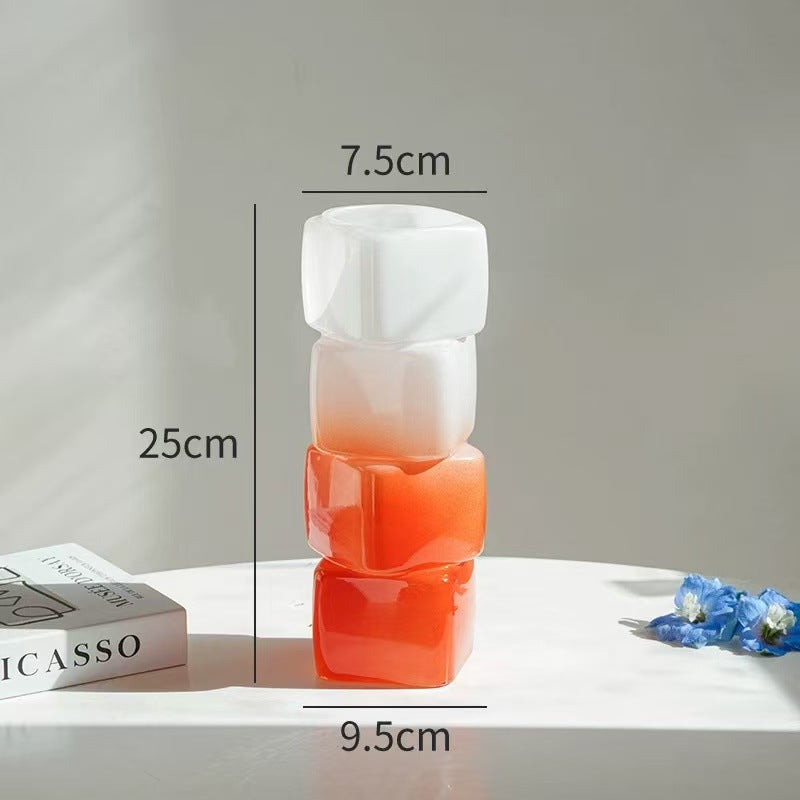Homeandso Decorative Modern Art Glass Vase