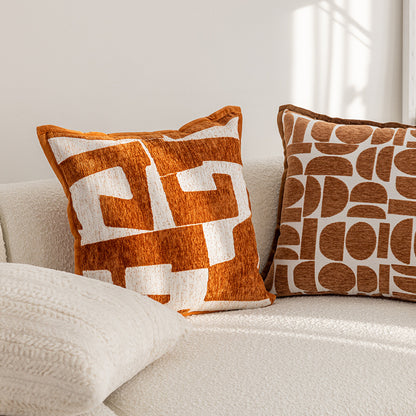Geometric Patterned Throw Cushion