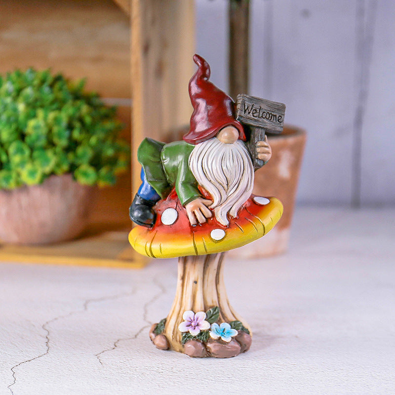Whimsical Gnome Garden Statue Homeandso