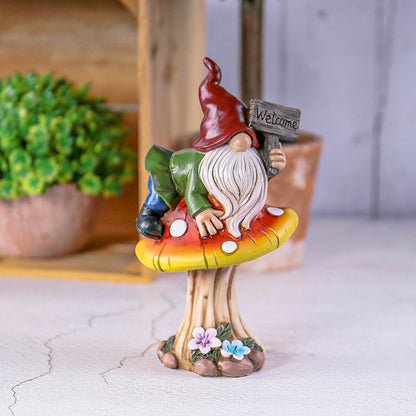 Whimsical Gnome Garden Statue Homeandso