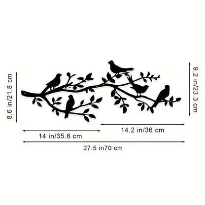Decorative Bird Branch Wall Art Homeandso