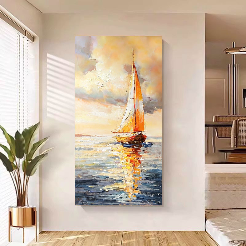 Seascape Sailboat Canvas Artwork Homeandso