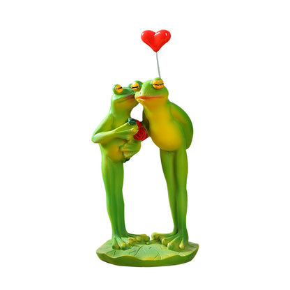 Playful Frog Figurine Homeandso