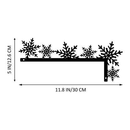 Snowflake-Themed Decorative Shelf Bracket Homeandso