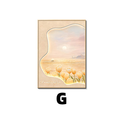 Framed Floral Sunset Art Print Homeandso