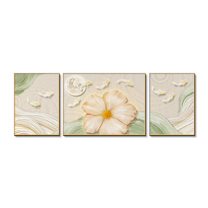 Elegant Floral Triptych Canvas Art Homeandso