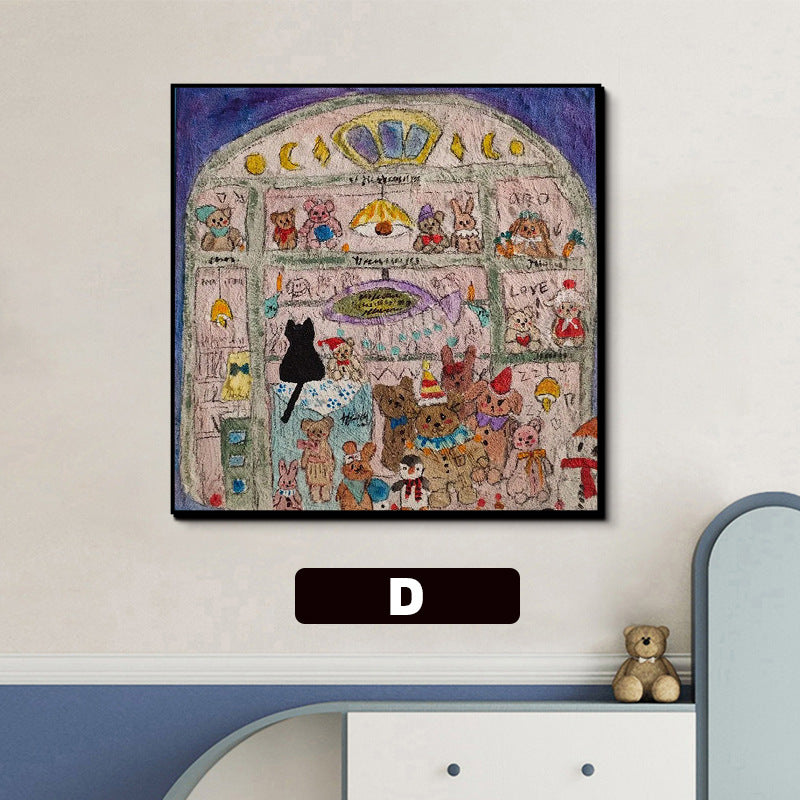 Whimsical Cat-Themed Decorative Wall Art Homeandso