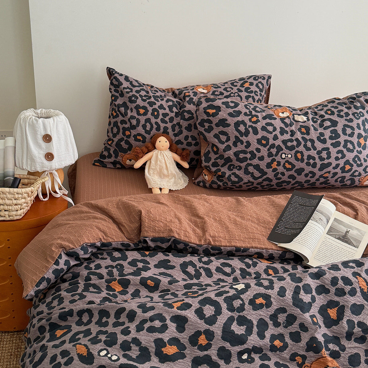 Playful Cartoon Character Bedding Set Homeandso