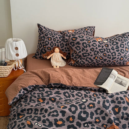 Playful Cartoon Character Bedding Set Homeandso