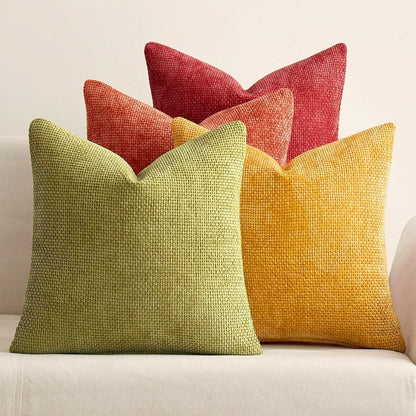 Textured Multi-Color Decorative Pillow