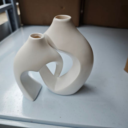 Heart-Shaped Ceramic Vase Homeandso