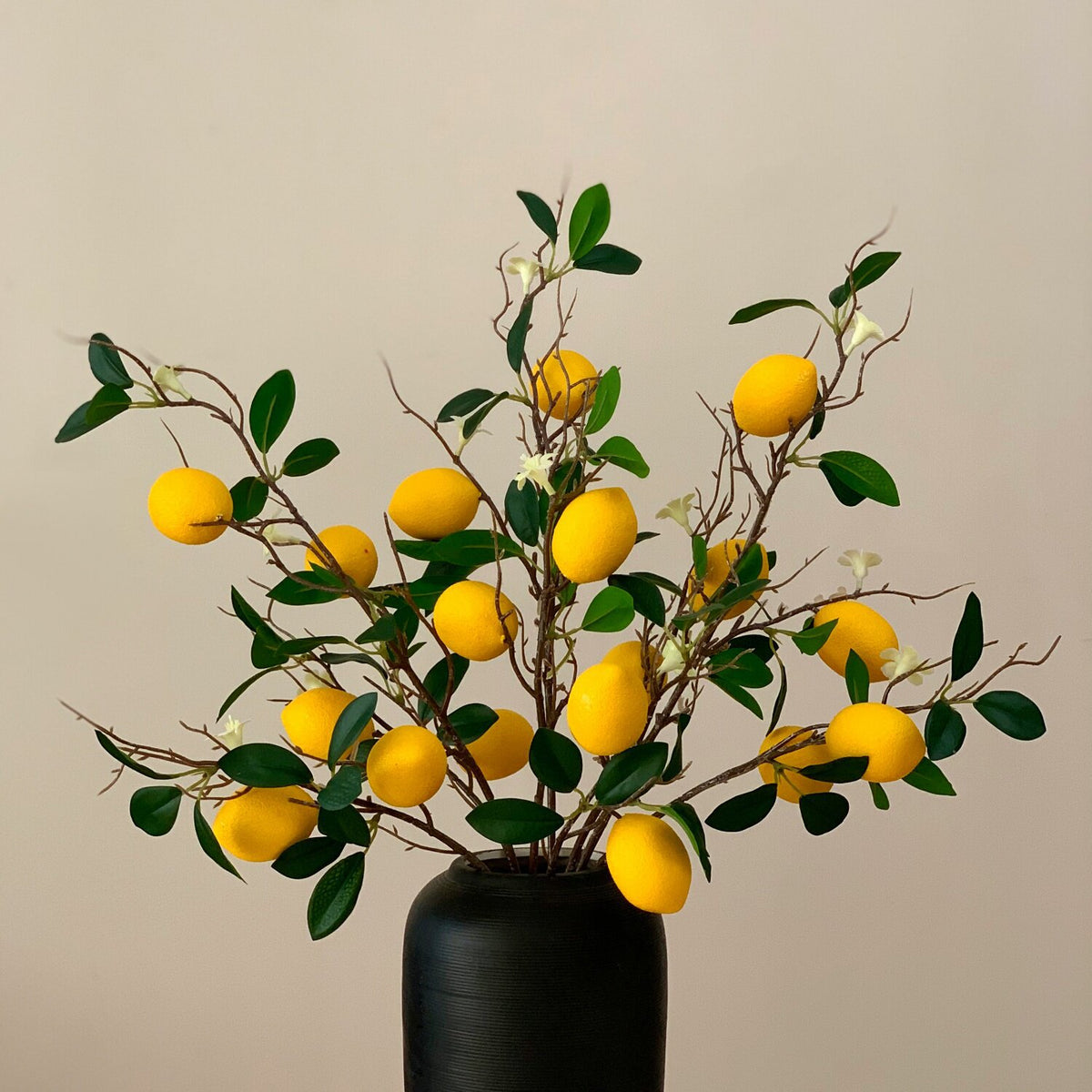 Decorative Lemon Branch Arrangement for Home Display