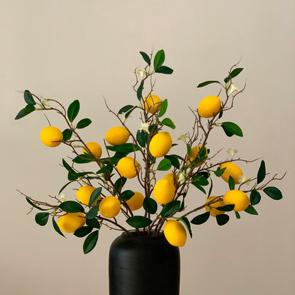 Decorative Lemon Branch Arrangement for Home Display