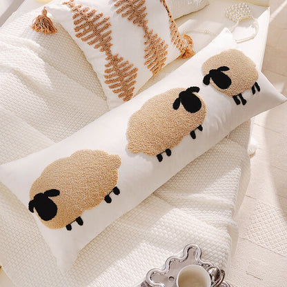 Decorative Sheep-Themed Throw Pillow