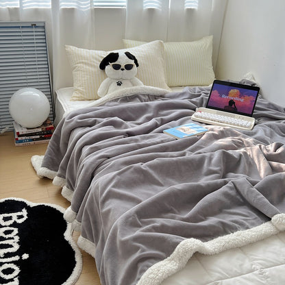 Fluffy Sherpa-Fleece Blanket