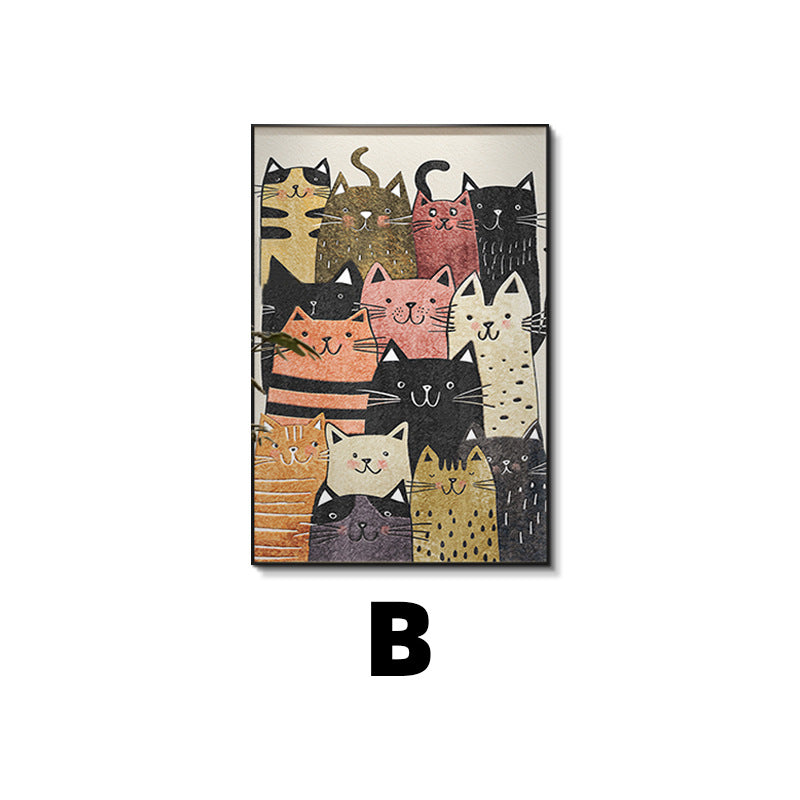Cat-Themed Framed Wall Art Homeandso