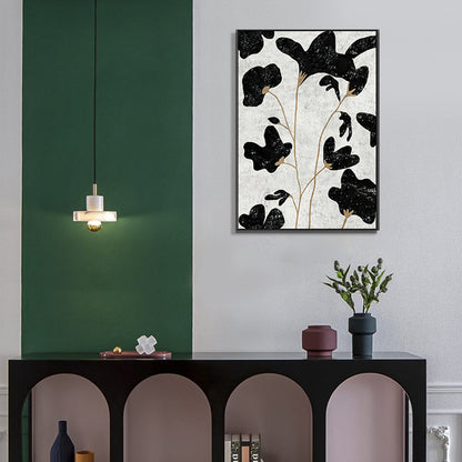 Abstract Floral Canvas Art Print Homeandso