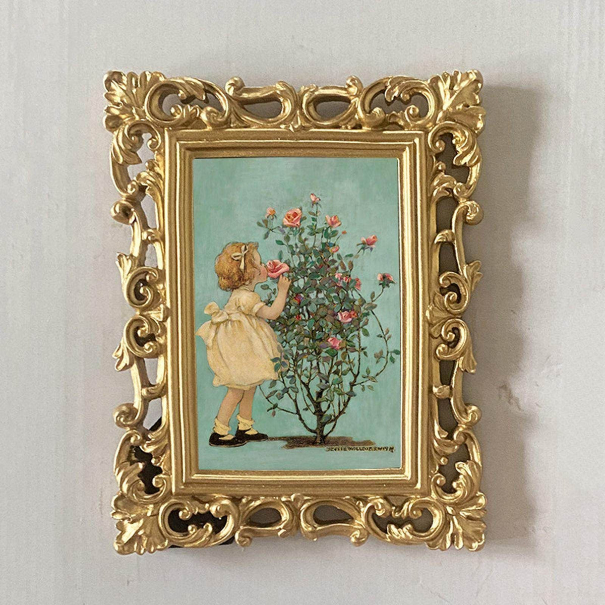 Vintage Floral Artwork Framed Print Homeandso