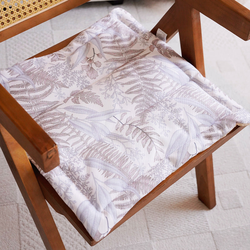 Floral Print Quilted Chair Cushion