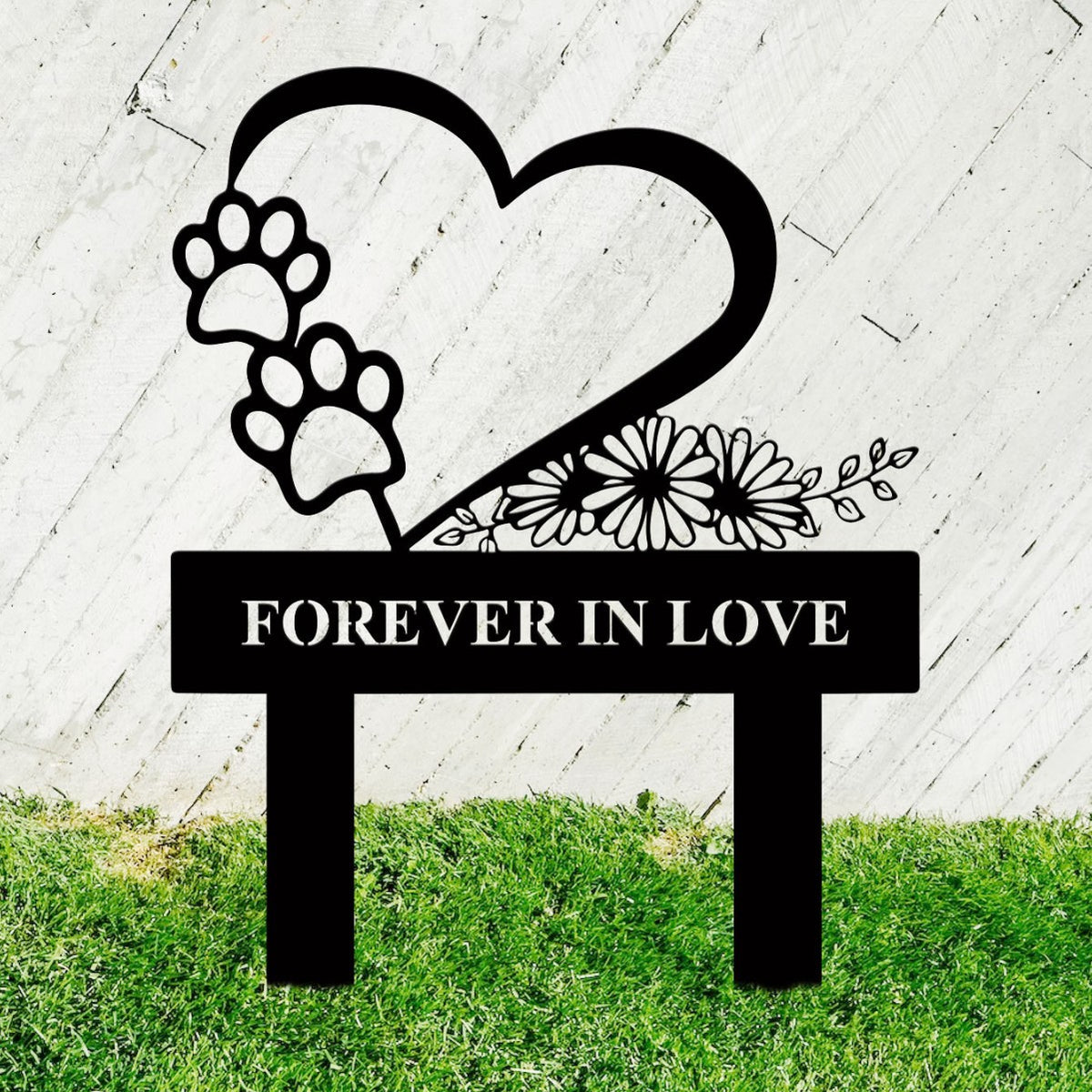 Heart-Shaped Garden Stake Homeandso