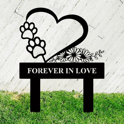 Heart-Shaped Garden Stake Homeandso