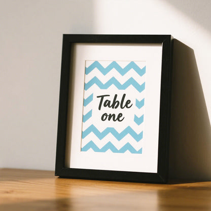 Elegant Wooden Table Number Frame