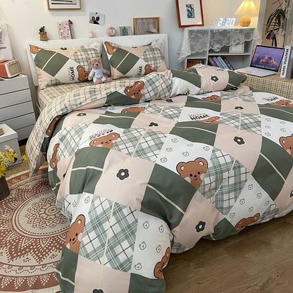 Playful Cartoon-Themed Bedding Ensemble Homeandso