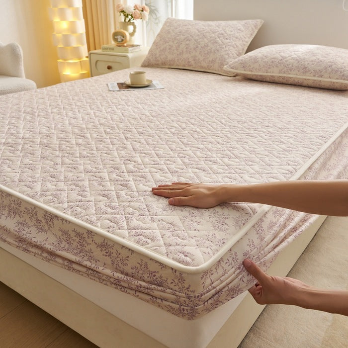 Decorative Quilted Mattress Protector Homeandso