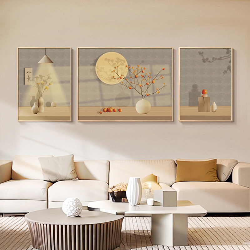 Elegant Botanical Framed Triptych Wall Art Homeandso