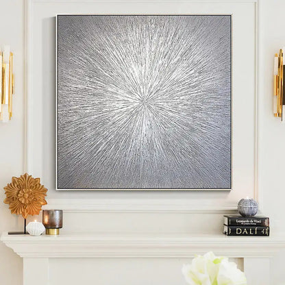 Textured Metallic Canvas Wall Art Homeandso