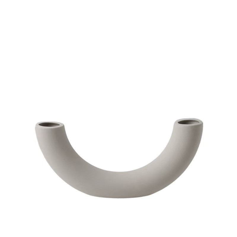 Modern Abstract Ceramic Candle Holder Homeandso