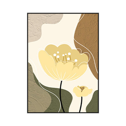 Floral Abstract Canvas Wall Art Homeandso