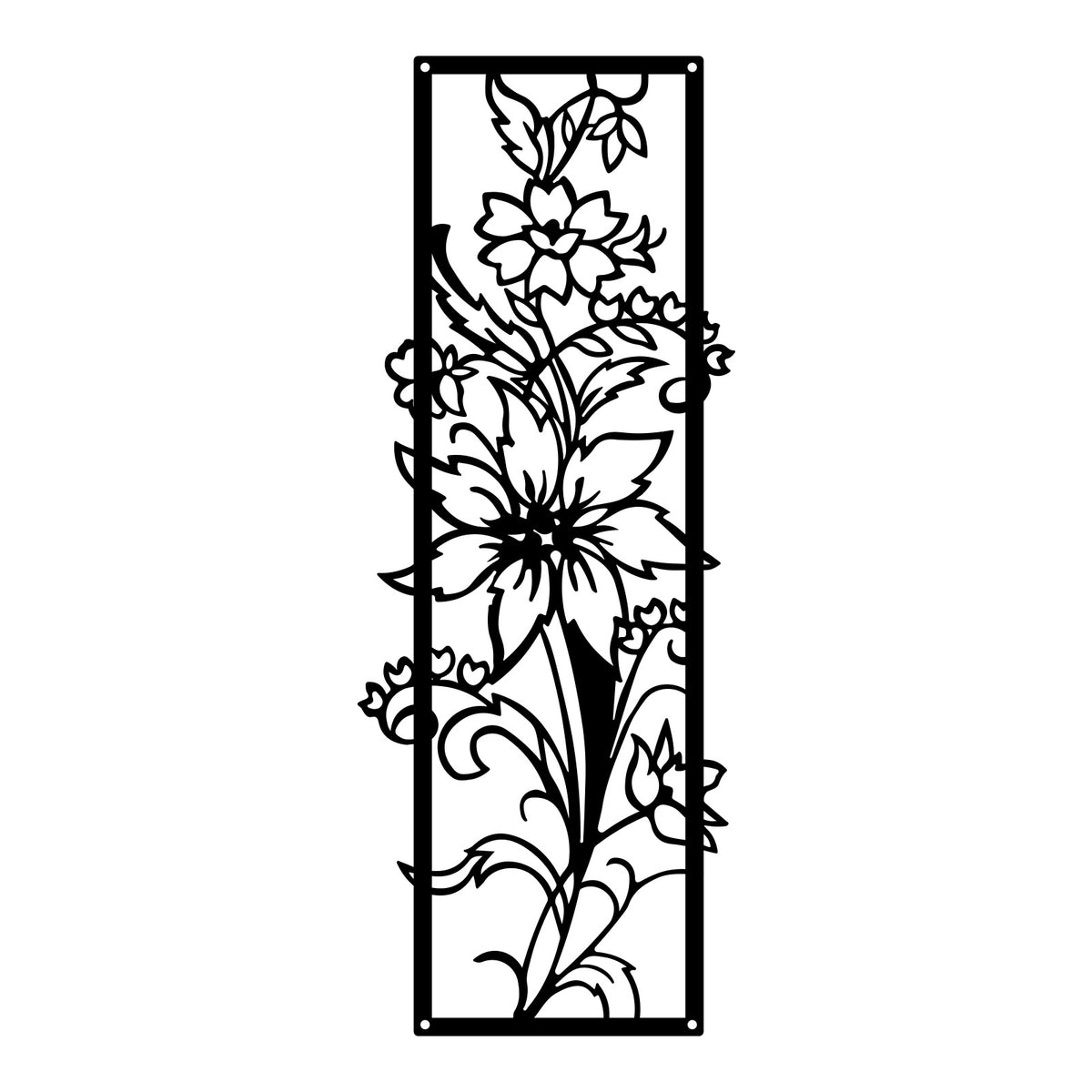 Decorative Floral Scroll Wall Art Homeandso