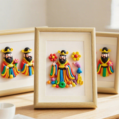 Artisan Clay Sculpture Wall Art