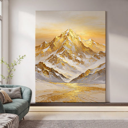 Textured Mountain Range Canvas Art Homeandso