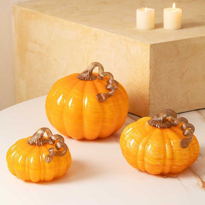 Artistic Glass Pumpkin Homeandso