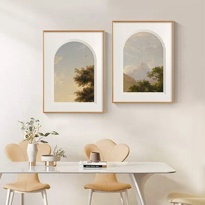 Aesthetic Framed Landscape Art Print Homeandso