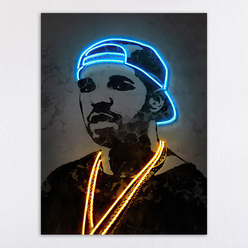 Neon Illumination Street Art Print Homeandso