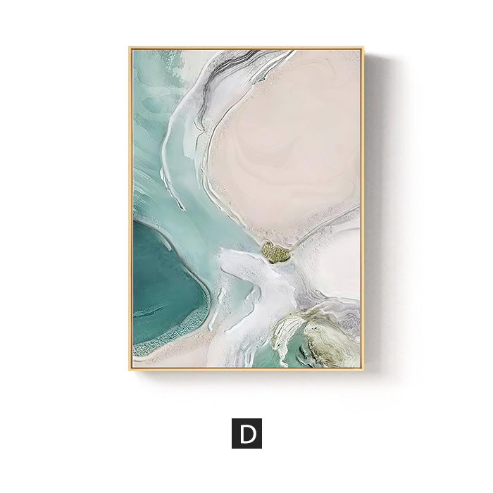 Abstract Ocean-Inspired Framed Wall Art Homeandso