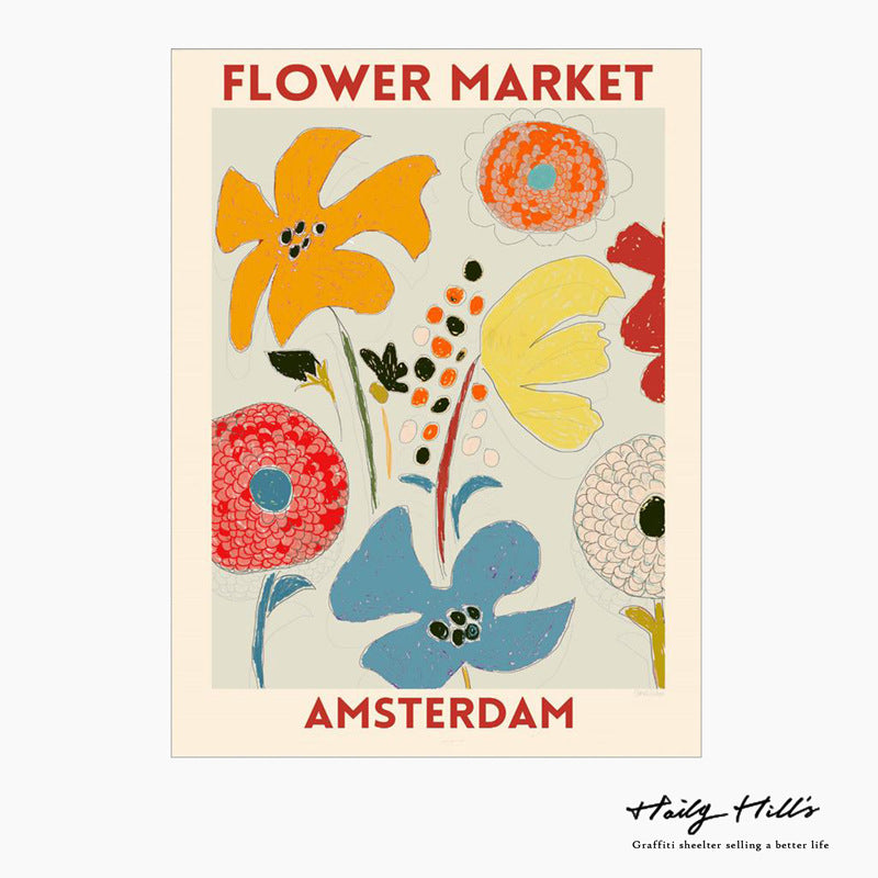 Decorative Floral Wall Art Print Homeandso