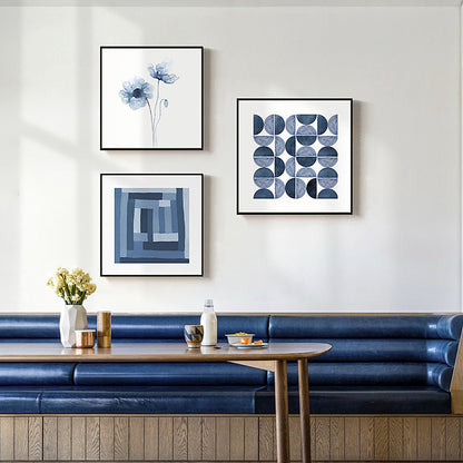 Abstract Grid Pattern Framed Art Print Homeandso