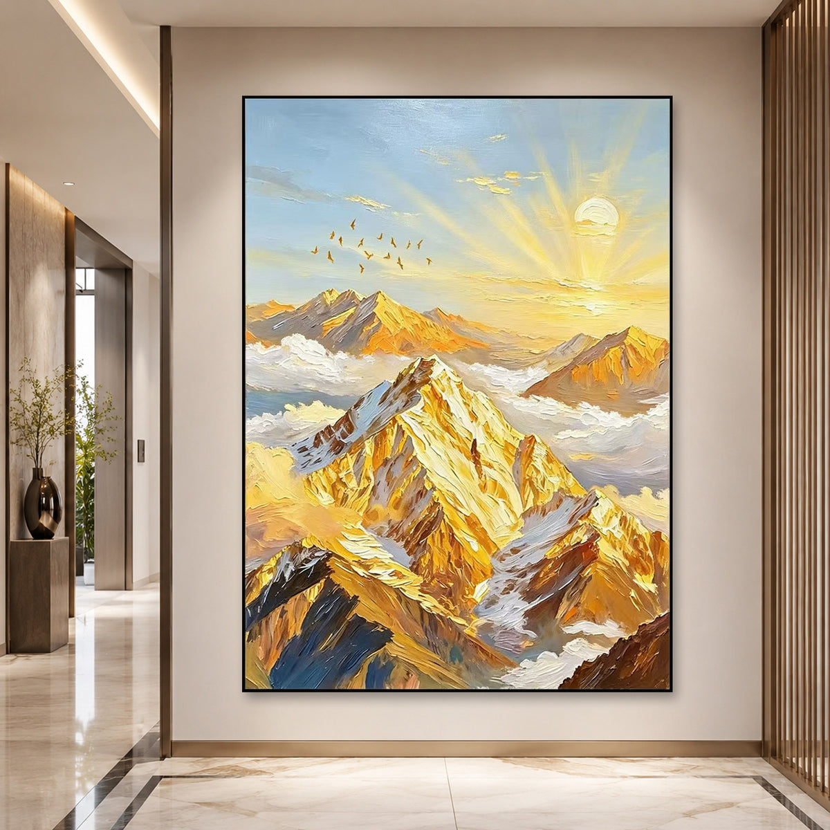 Artistic Mountain Landscape Print Homeandso
