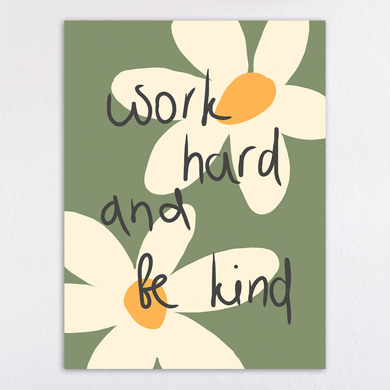 Floral Checkerboard Art Print Homeandso