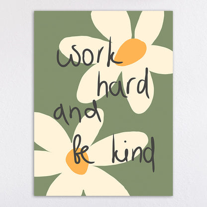 Floral Checkerboard Art Print Homeandso