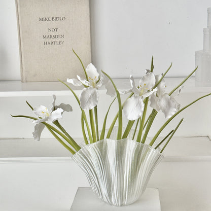 Elegant Faux Iris Floral Arrangement