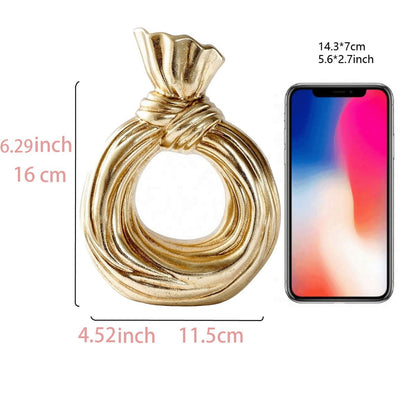 Artistic Knot-Shaped Ring Vase Homeandso