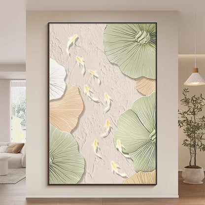 3D Koi Fish Relief Wall Art Homeandso
