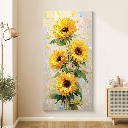 Sunflower Floral Canvas Artwork Homeandso